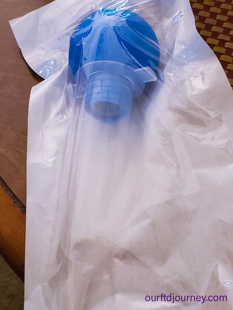 60ml feeding syringe for caregivers, used for food, drink, and hospice comfort care.